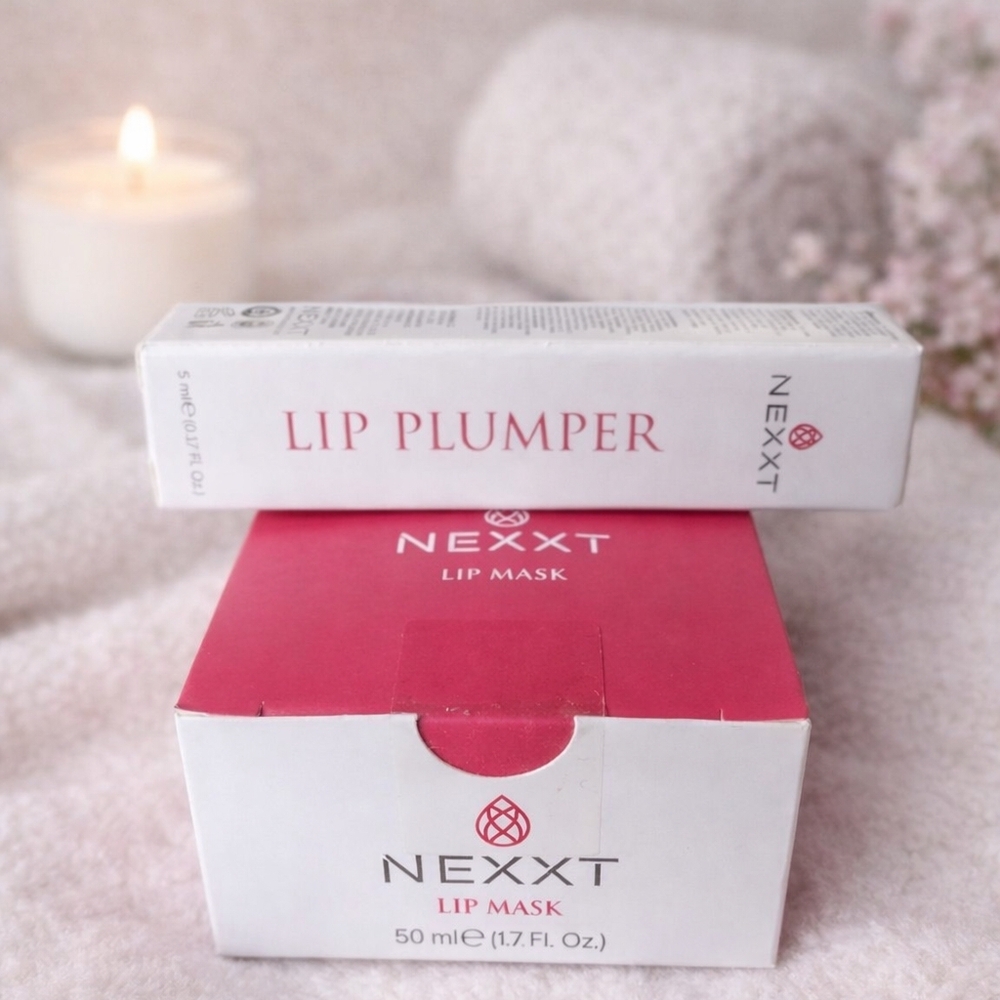 ✨ NEXXT Lip Care Duo – Lip Plumper + Lip Mask Hydrating Treatment ✨